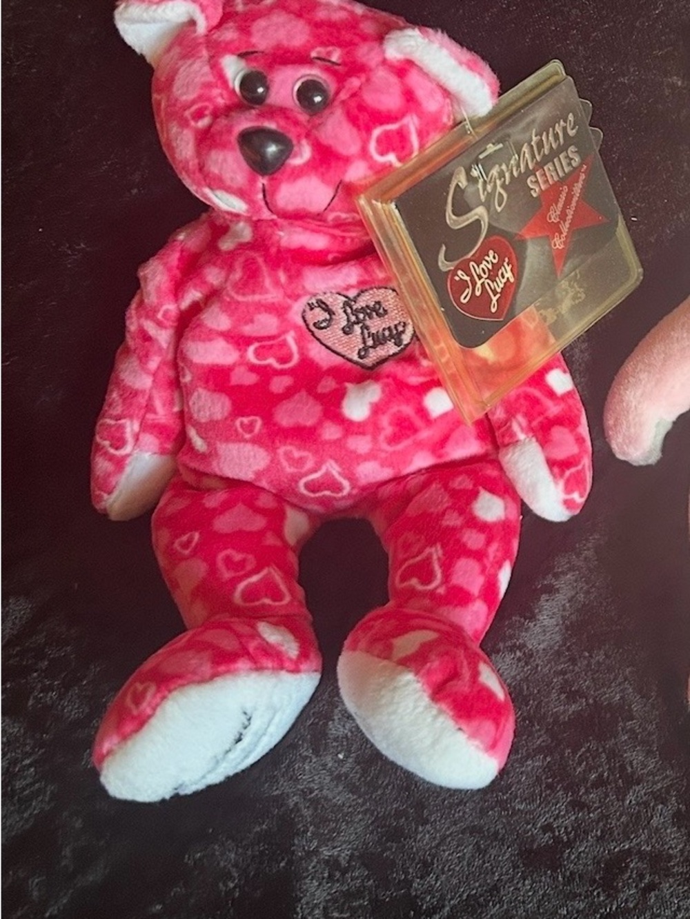 I Love Lucy Signature series Ltd. Edition 9” Red Heart Beanie Bear